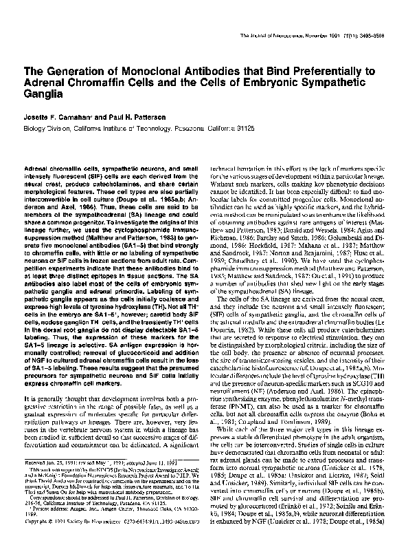 (PDF) The generation of monoclonal antibodies that bind preferentially ...