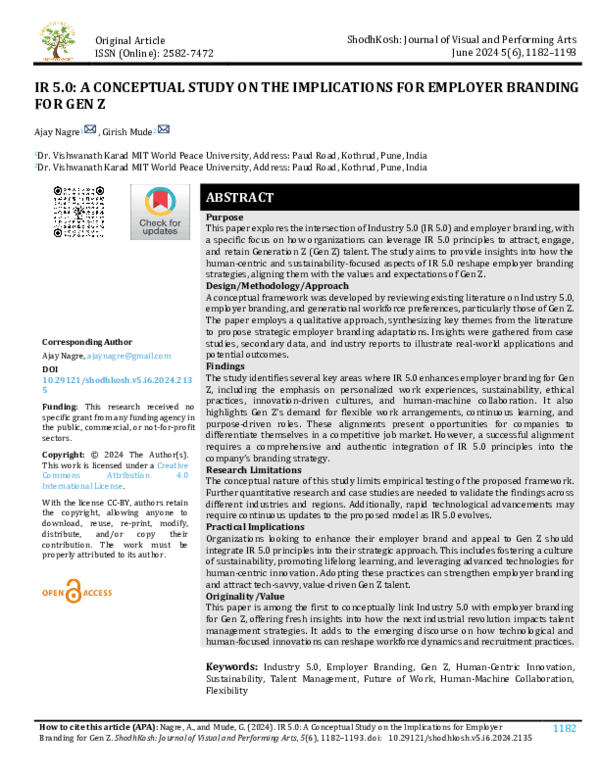 (PDF) IR 5.0: A CONCEPTUAL STUDY ON THE IMPLICATIONS FOR EMPLOYER ...