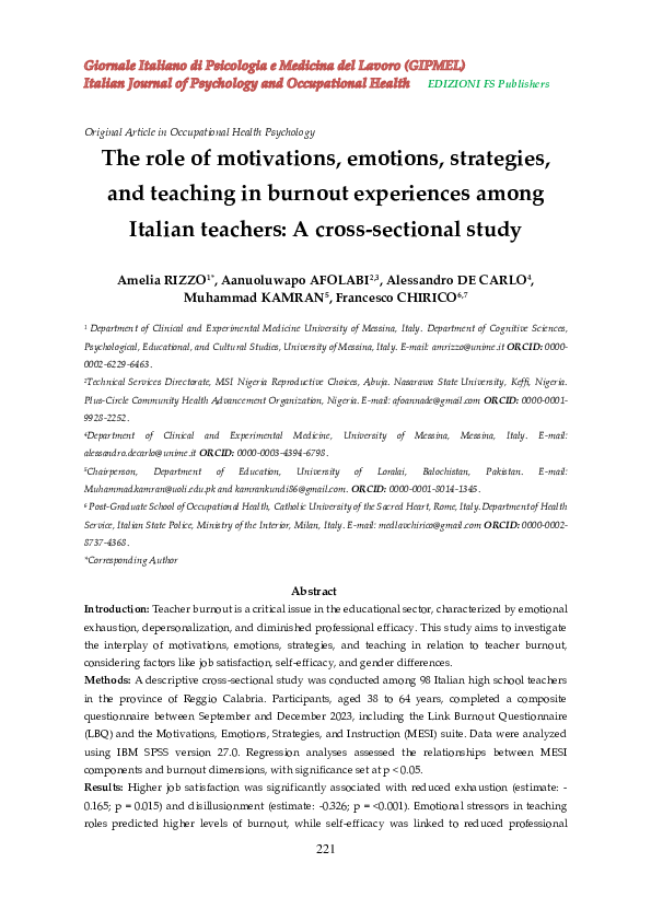 (PDF) The role of motivations, emotions, strategies, and teaching in ...