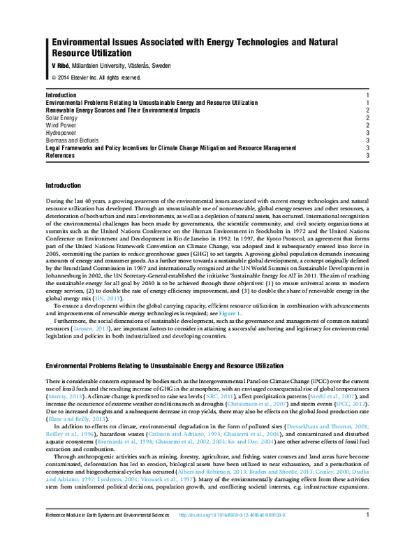 (PDF) Reference Module in Earth Systems and Environmental Sciences