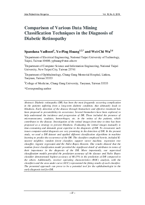 (PDF) Comparison of Various Data Mining Classification Techniques in ...