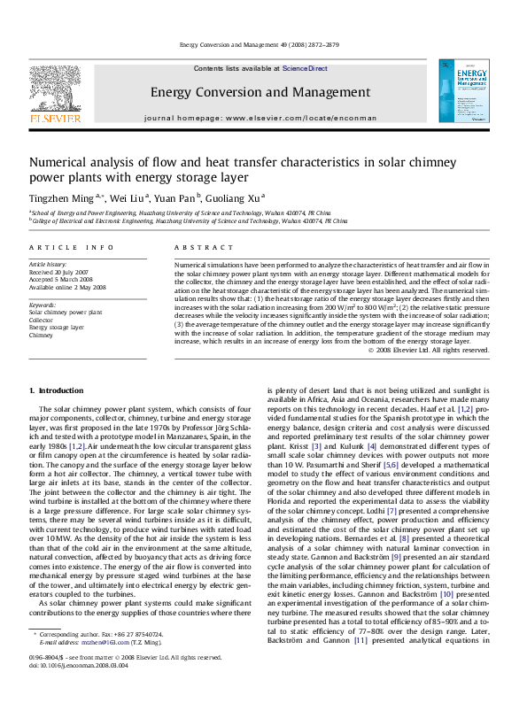 (PDF) Numerical analysis of flow and heat transfer characteristics in ...