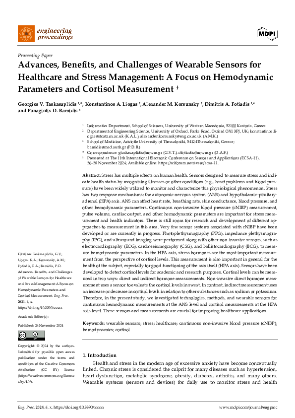 (PDF) Advances, Benefits, and Challenges of Wearable Sensors for ...