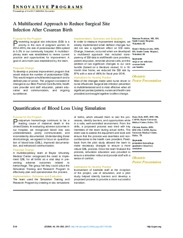 (PDF) Quantification of Blood Loss Using Simulation