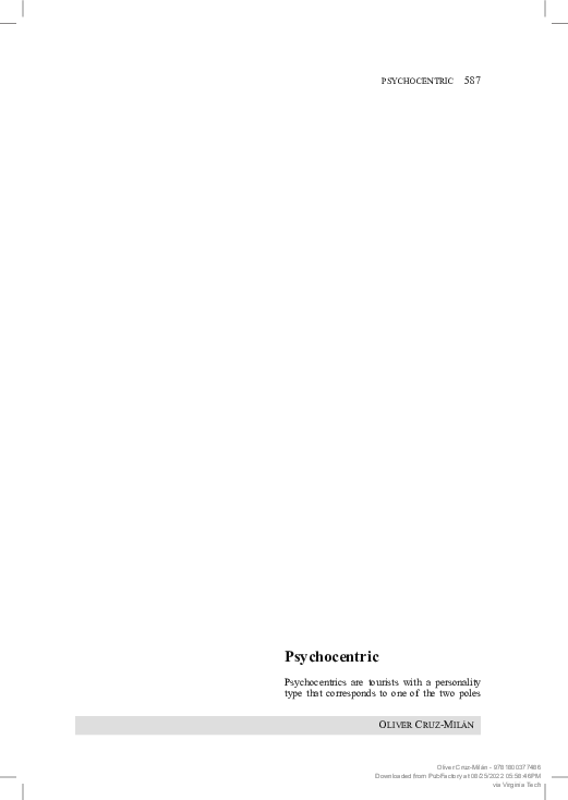 (PDF) Psychocentric