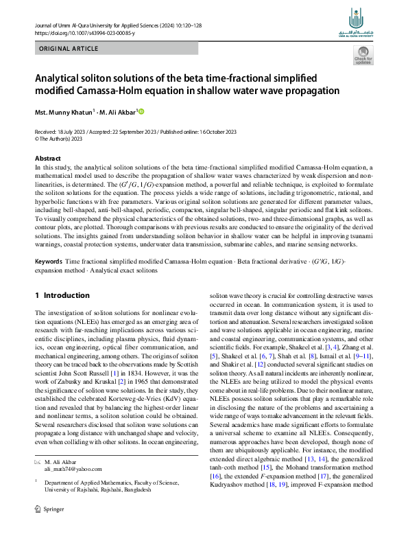 (PDF) Analytical soliton solutions of the beta time-fractional ...