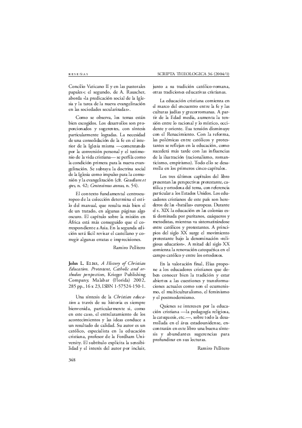 (PDF) A History of Christian Education. Protestant, Catholic and ...