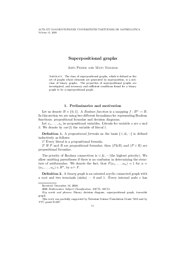 (PDF) Superpositional graphs