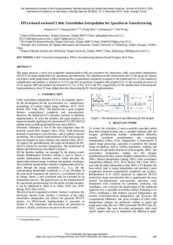(PDF) Fpga-Based On-Board Cubic Convolution Interpolation for ...