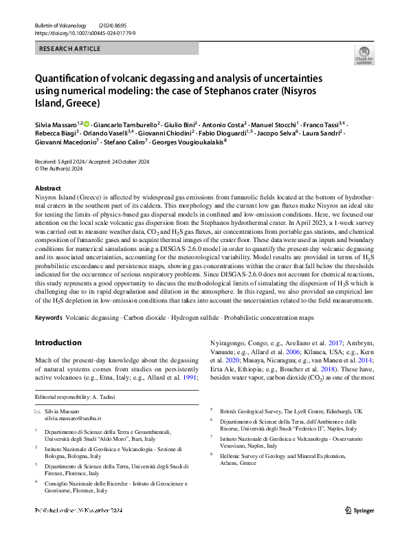 (PDF) Quantification of volcanic degassing and analysis of ...