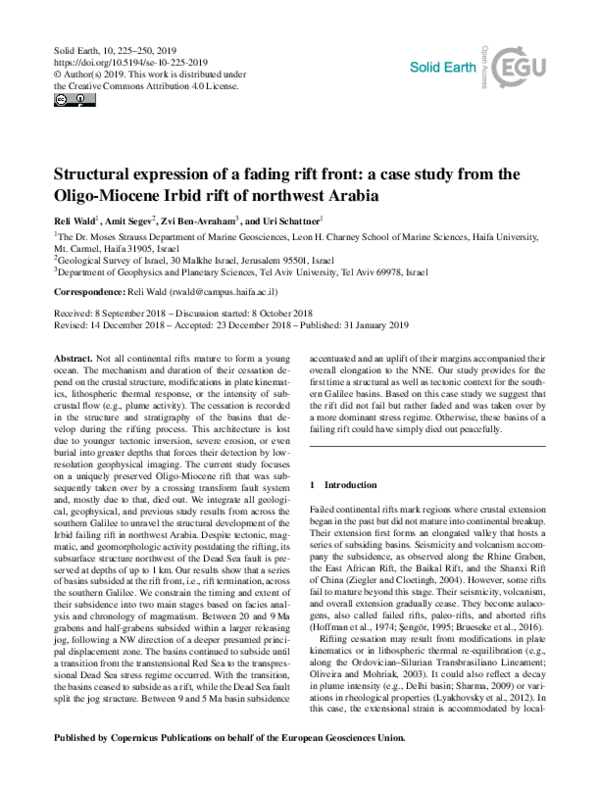 (PDF) Structural expression of a fading rift front: a case study from ...