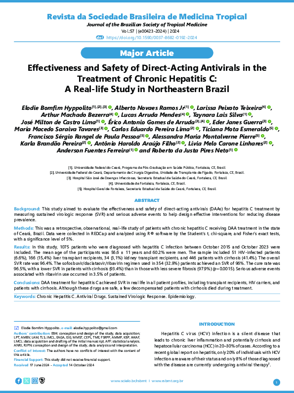 (PDF) Effectiveness and Safety of Direct-Acting Antivirals in the ...