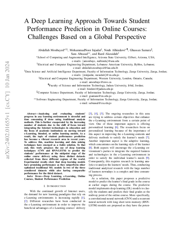 (PDF) A Deep Learning Approach Towards Student Performance Prediction ...