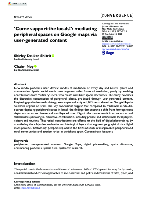 (PDF) 'Come support the locals!': mediating peripheral spaces on Google ...