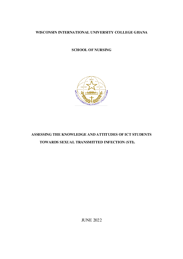 (PDF) WIUC SCHOOL OF NURSING: ASSESSING THE KNOWLEDGE AND ATTITUDES OF ...