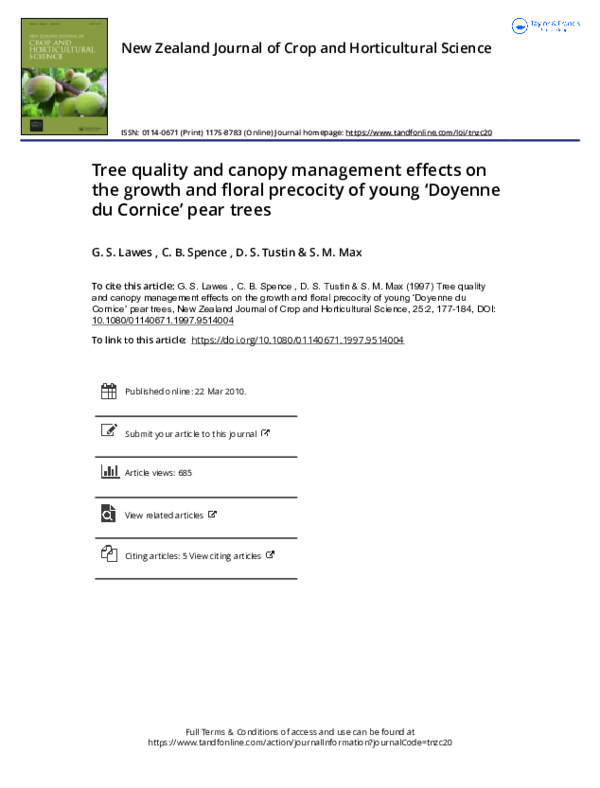 (PDF) Tree quality and canopy management effects on the growth and ...