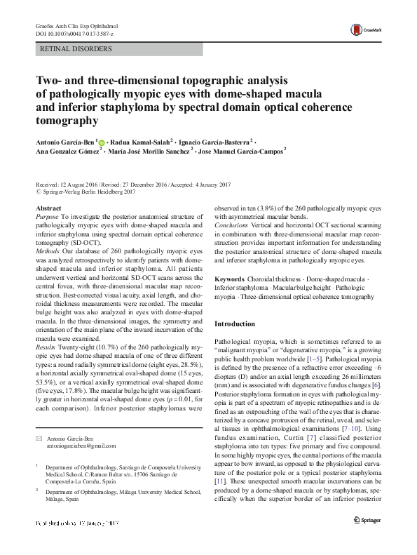 (PDF) Two- and three-dimensional topographic analysis of pathologically ...
