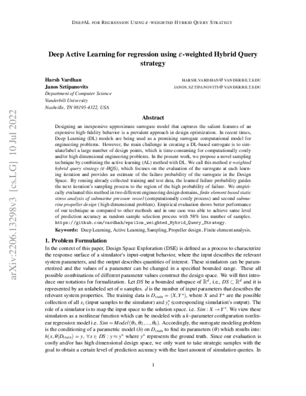 (PDF) Deep Active Learning for Regression Using $\epsilon$-weighted ...
