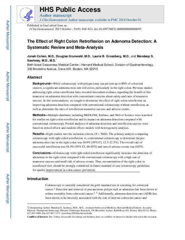 (PDF) Faculty of 1000 evaluation for The Effect of Right Colon ...