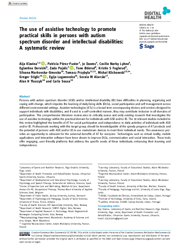 (PDF) The use of assistive technology to promote practical skills in ...