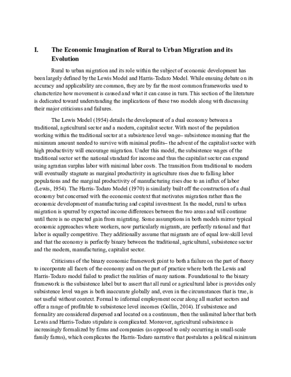 (PDF) A Literature Review of Rural-Urban Migration In Vietnam
