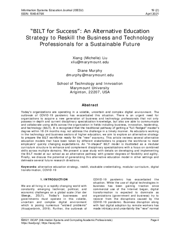 (PDF) BILT for Success