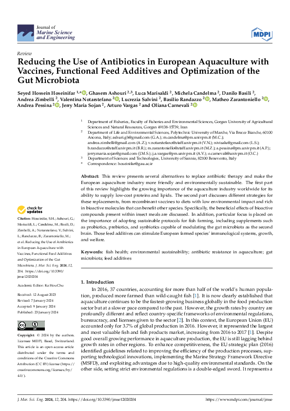 (PDF) Reducing the Use of Antibiotics in European Aquaculture with ...