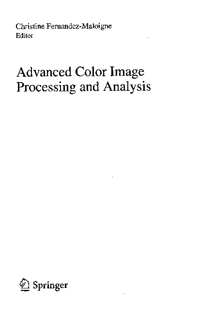 (PDF) Advanced Color Image Processing and Analysis