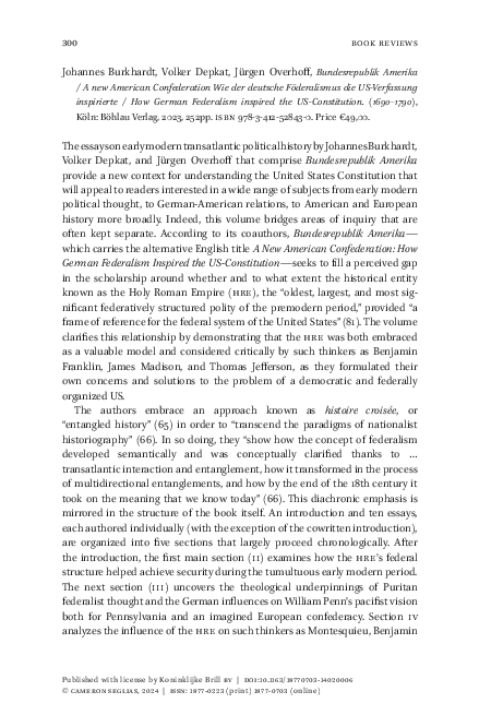 (PDF) Johannes Burkhardt, Volker Depkat, Jürgen Overhoff ...