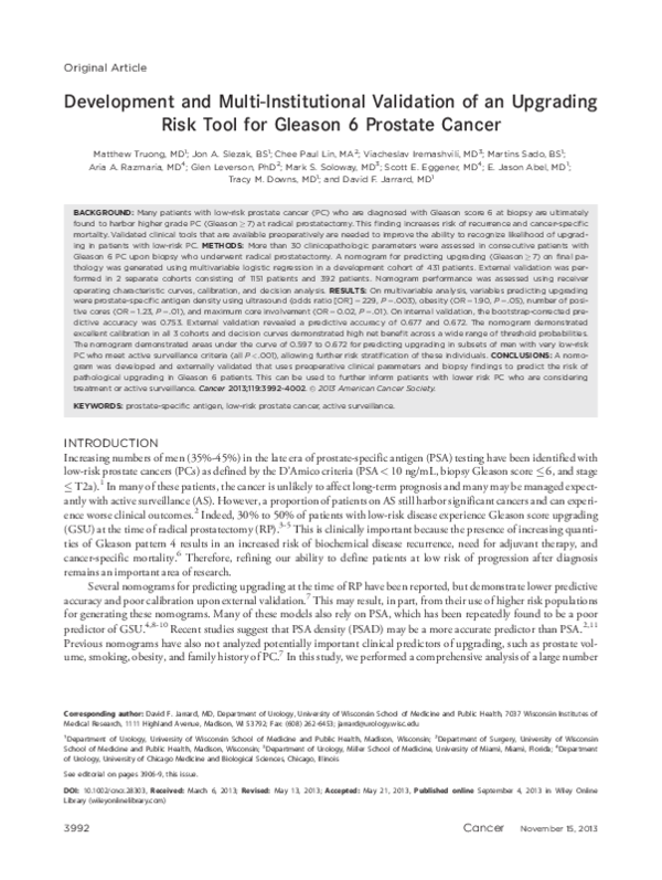 (PDF) Development and multi‐institutional validation of a convolutional ...