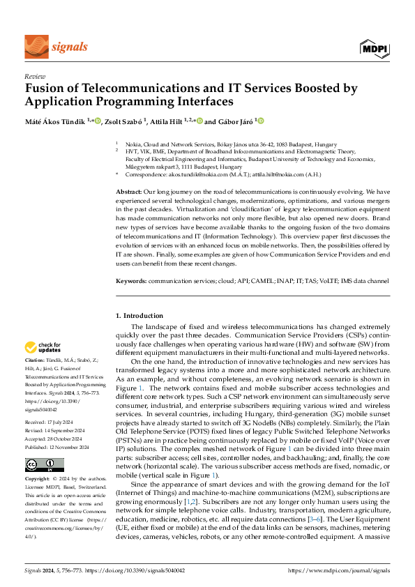 (PDF) Fusion of Telecommunications and IT Services Boosted by ...