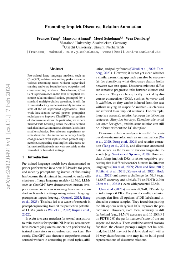 (PDF) Prompting Implicit Discourse Relation Annotation
