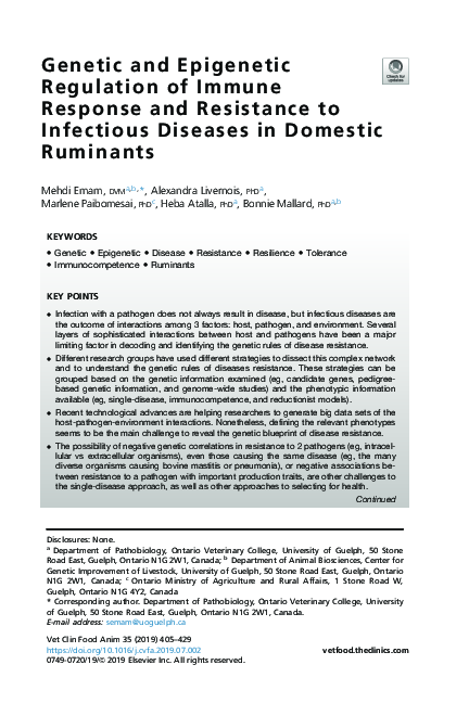 (PDF) Genetic and Epigenetic Regulation of Immune Response and ...