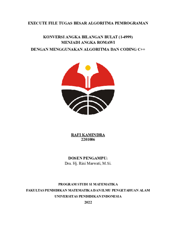 (PDF) KONVERSI ANGKA BILANGAN BULAT (1-4999) MENJADI ANGKA ROMAWI ...