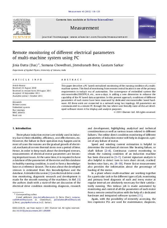 (PDF) Remote monitoring of different electrical parameters of multi ...