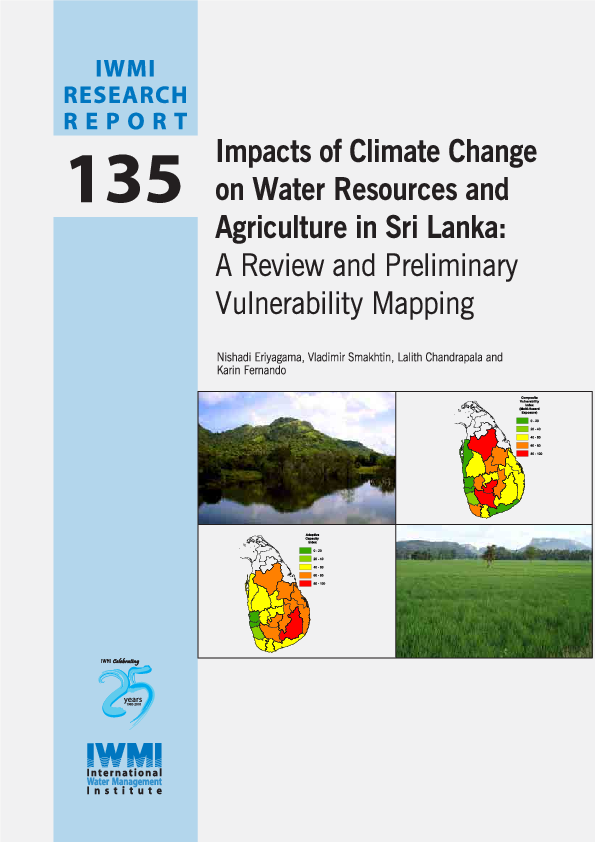 (PDF) Impacts of climate change on water resources and agriculture in ...
