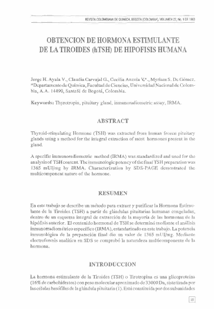 (PDF) Obtencion de hormona estimulante de la tiroides (htsh) de ...