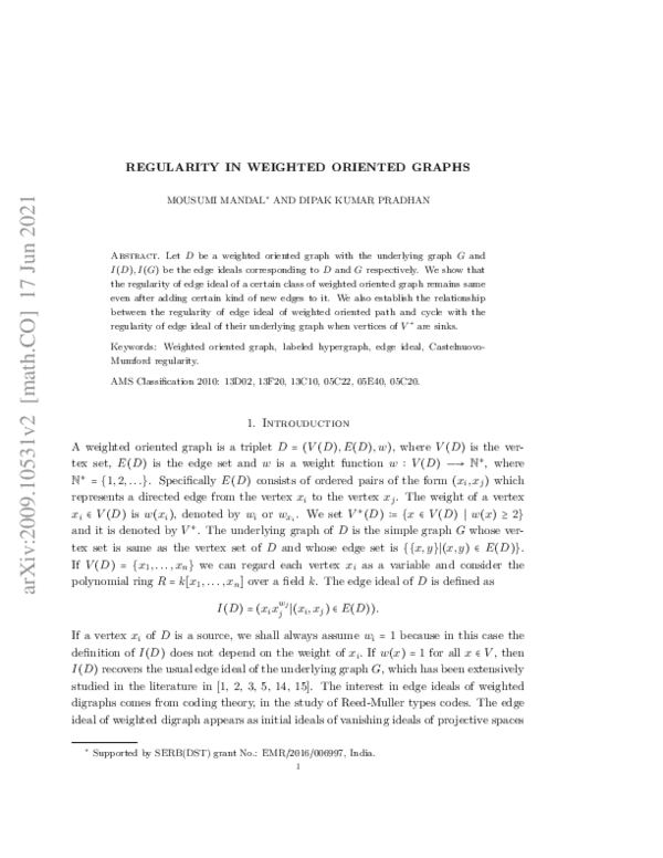 (PDF) Regularity in weighted oriented graphs