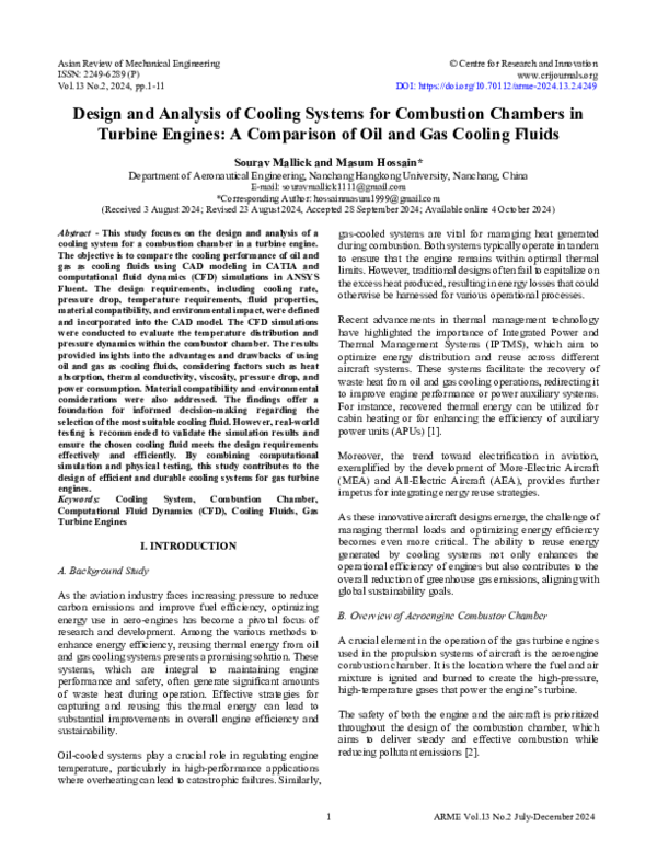 (PDF) Design and Analysis of Cooling Systems for Combustion Chambers in ...