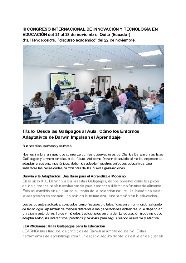 (PDF) III CONGRESO INTERNACIONAL DE INNOVACIÓN Y TECNOLOGÍA EN ...