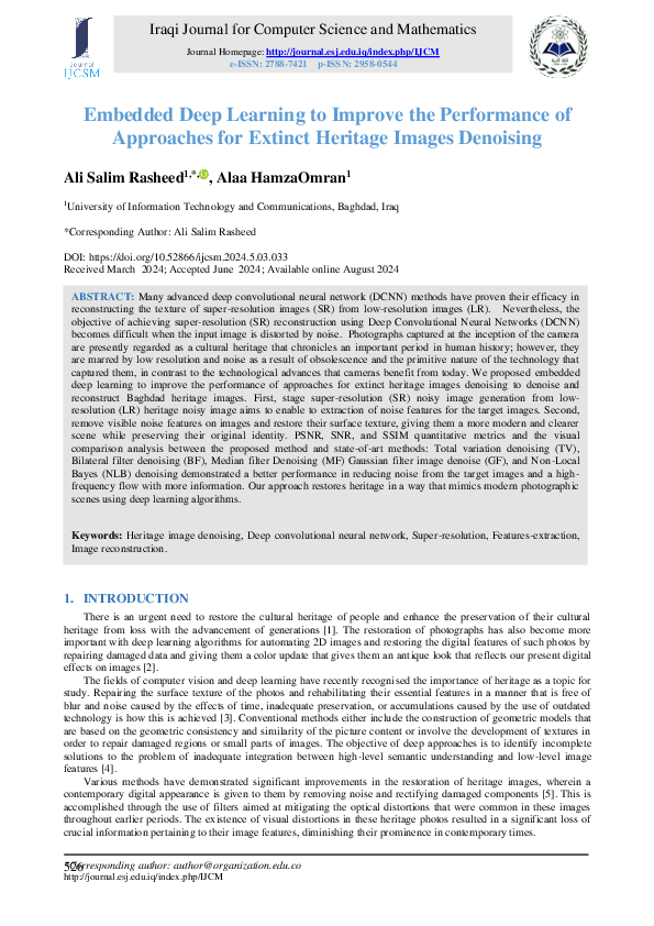 (PDF) Embedded Deep Learning to Improve the Performance of Approaches ...