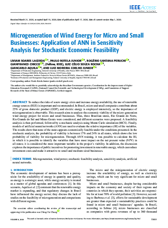 (PDF) Microgeneration of Wind Energy for Micro and Small Businesses ...