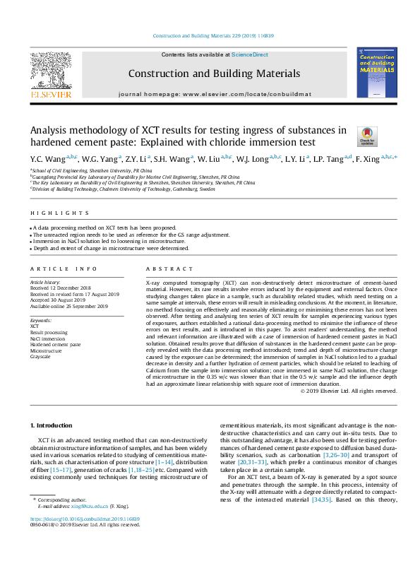 (PDF) Analysis methodology of XCT results for testing ingress of ...