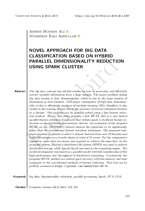 (PDF) A novel approach for big data classification based on hybrid ...