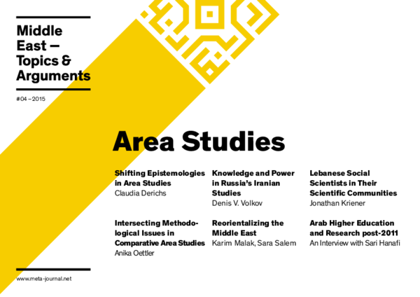 (PDF) Area Studies Shifting Epistemologies in Area Studies