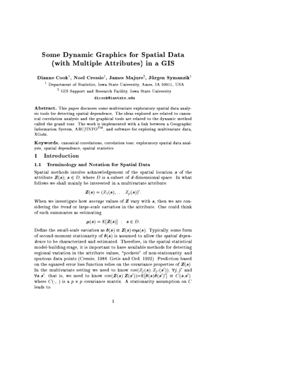 (PDF) Some Dynamic Graphics for Spatial Data (with Multiple Attributes ...
