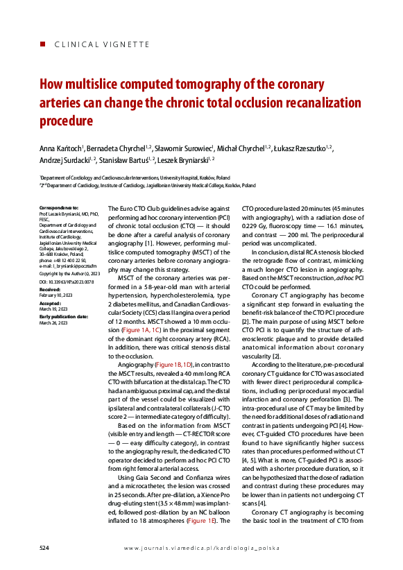 (PDF) How multislice computed tomography of the coronary arteries can ...