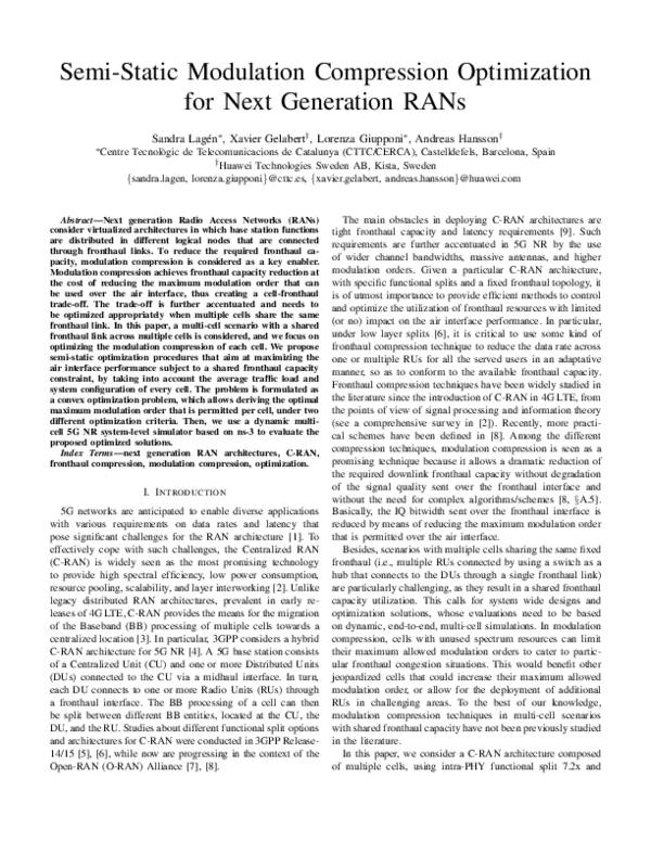 (PDF) Semi-Static Modulation Compression Optimization for Next ...