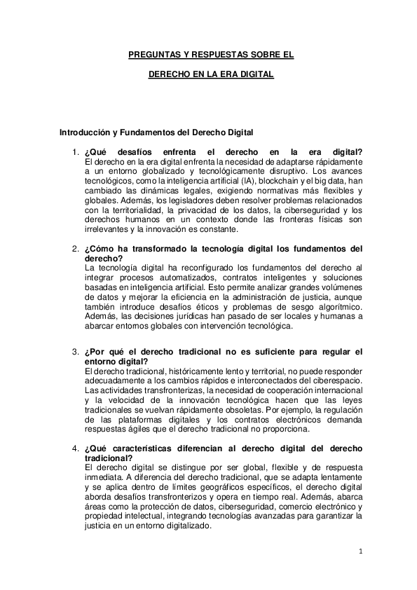 (PDF) PREGUNTAS Y RESPUESTAS SOBRE EL DERECHO EN LA ERA DIGITAL