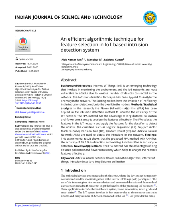 (PDF) An efficient algorithmic technique for feature selection in IoT ...